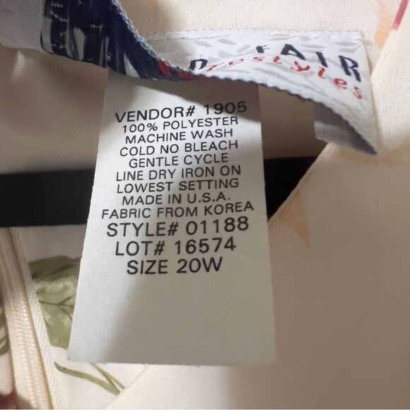 Bedford Fair Vintage Plus Size Floral Layered Maxi Dress 20W Romantic Simple - Picture 4 of 7